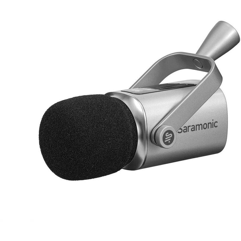 PC, gaming si accesorii - Periferice PC - Microfoane PC - Microfon dinamic de transmisie Saramonic XLR, USB-C, 3.5mm, dinamic cardioid, Negru-Argintiu - Infinity.ro