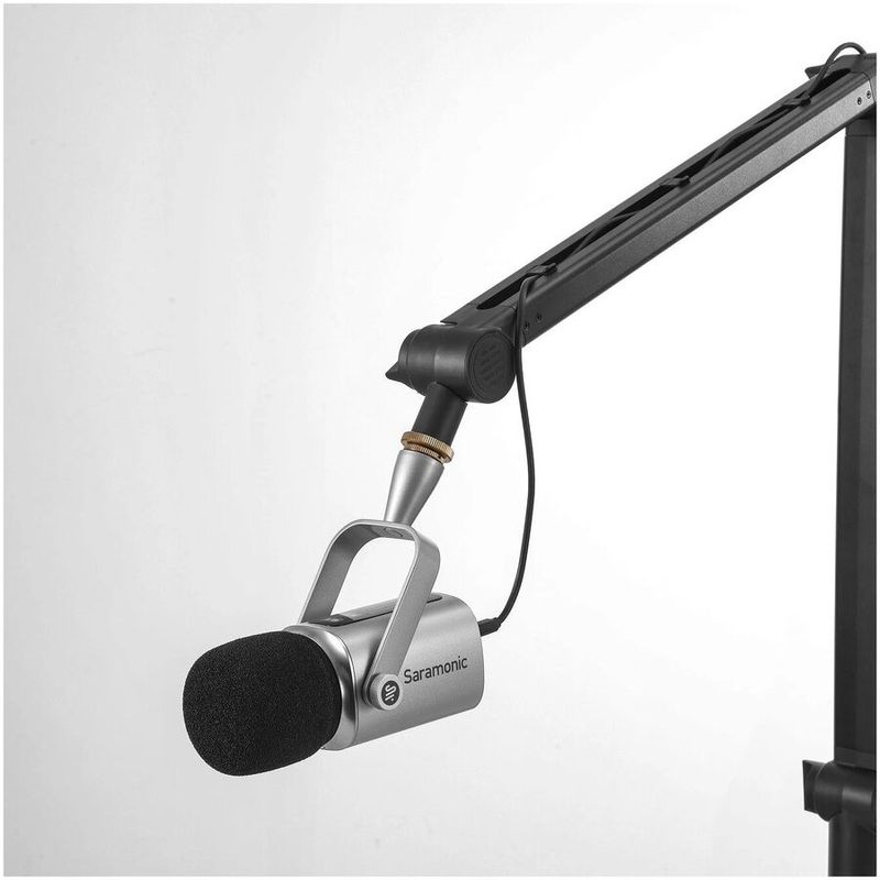 PC, gaming si accesorii - Periferice PC - Microfoane PC - Microfon dinamic de transmisie Saramonic XLR, USB-C, 3.5mm, dinamic cardioid, Negru-Argintiu - Infinity.ro