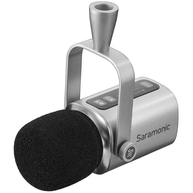 PC, gaming si accesorii - Periferice PC - Microfoane PC - Microfon dinamic de transmisie Saramonic XLR, USB-C, 3.5mm, dinamic cardioid, Negru-Argintiu - Infinity.ro