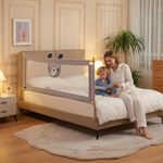 Casa si Gradina - Mobilier - Mobilier copii - Sisteme de siguranta - Bariera protectie pat HappiKID culisanta XXL 180 cm Baby Bear, inaltime reglabila 68-98 cm - Infinity.ro