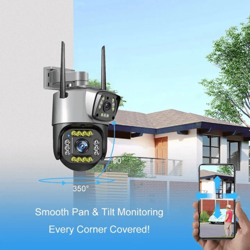 Casa si Gradina - Electrice - Smart Home - Camere de supraveghere - Camera de Supraveghere 4G Dual-Lens 360 cu Comunicare Bidirectionala - Infinity.ro