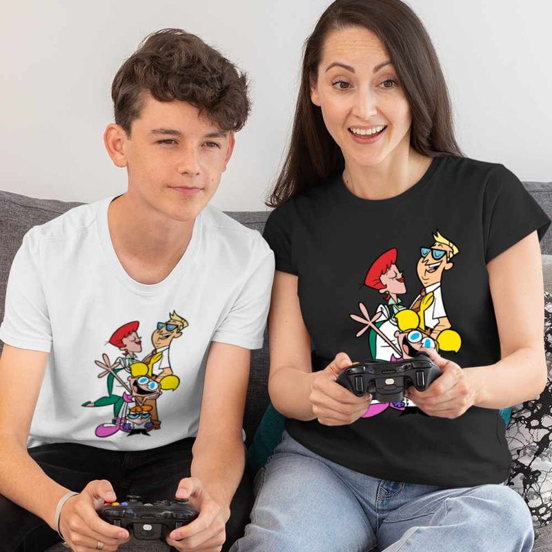 Fashion, accesorii si bijuterii - Copii - Imbracaminte copii - Tricouri copii - Tricou Copii Baieti Laborator Dexter Familie, negru, marime XL Copii - Infinity.ro