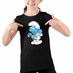Fashion, accesorii si bijuterii - Copii - Imbracaminte copii - Tricouri copii - Tricou Copii Fete Strumfii Doctor Medic CoolTrend, negru, marime S Copii - Infinity.ro