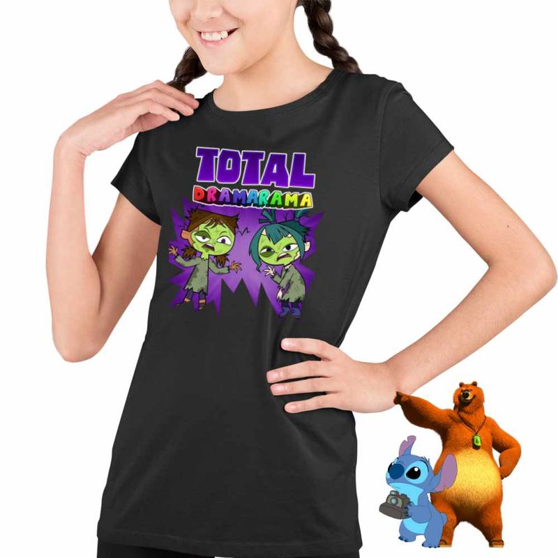 Fashion, accesorii si bijuterii - Copii - Imbracaminte copii - Tricouri copii - Tricou Copii Fete Gradinita Dramei Totale Horror Halloween CoolTrend, negru, marime M Copii - Infinity.ro