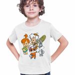 Fashion, accesorii si bijuterii - Copii - Imbracaminte copii - Tricouri copii - Tricou Copii Baieti Familia Flintstone Pebbles Bamm Bamm Super Pisicute Bugs Bunny Bebelusi, alb, marime S Copii - Infinity.ro