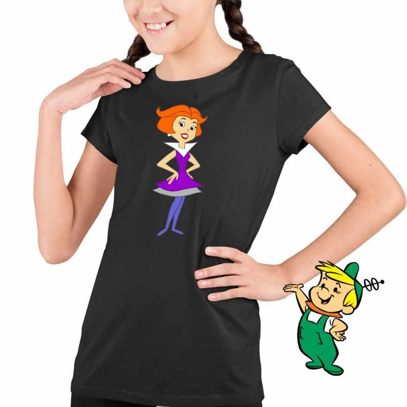 Fashion, accesorii si bijuterii - Copii - Imbracaminte copii - Tricouri copii - Tricou Copii Fete Familia Jetson Jane Mama Desene SF, negru, marime L Copii - Infinity.ro