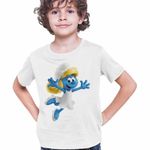 Fashion, accesorii si bijuterii - Copii - Imbracaminte copii - Tricouri copii - Tricou Copii Baieti Strumfita Desene Strumfii CoolTrend, alb, marime XS Copii - Infinity.ro