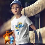 Fashion, accesorii si bijuterii - Copii - Imbracaminte copii - Tricouri copii - Tricou Copii Baieti Strumfita Desene Strumfii CoolTrend, alb, marime XS Copii - Infinity.ro