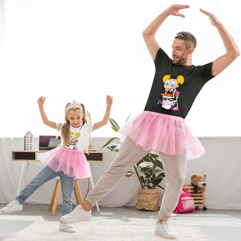 Fashion, accesorii si bijuterii - Copii - Imbracaminte copii - Tricouri copii - Tricou Copii Fete Loborator Dexter Sora Enervanta Dee Dee, negru, marime XL Copii - Infinity.ro