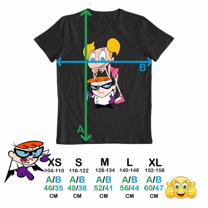Fashion, accesorii si bijuterii - Copii - Imbracaminte copii - Tricouri copii - Tricou Copii Fete Loborator Dexter Sora Enervanta Dee Dee, negru, marime XL Copii - Infinity.ro