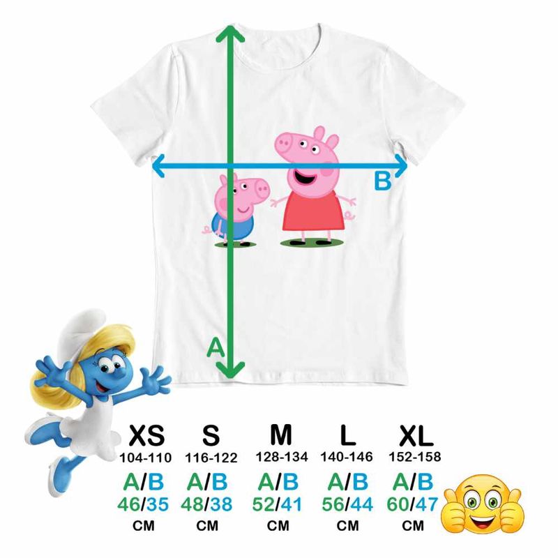 Fashion, accesorii si bijuterii - Copii - Imbracaminte copii - Tricouri copii - Tricou Copii Baieti Purcelusa Peppa si George Pepa CoolTrend, alb, marime XS Copii - Infinity.ro