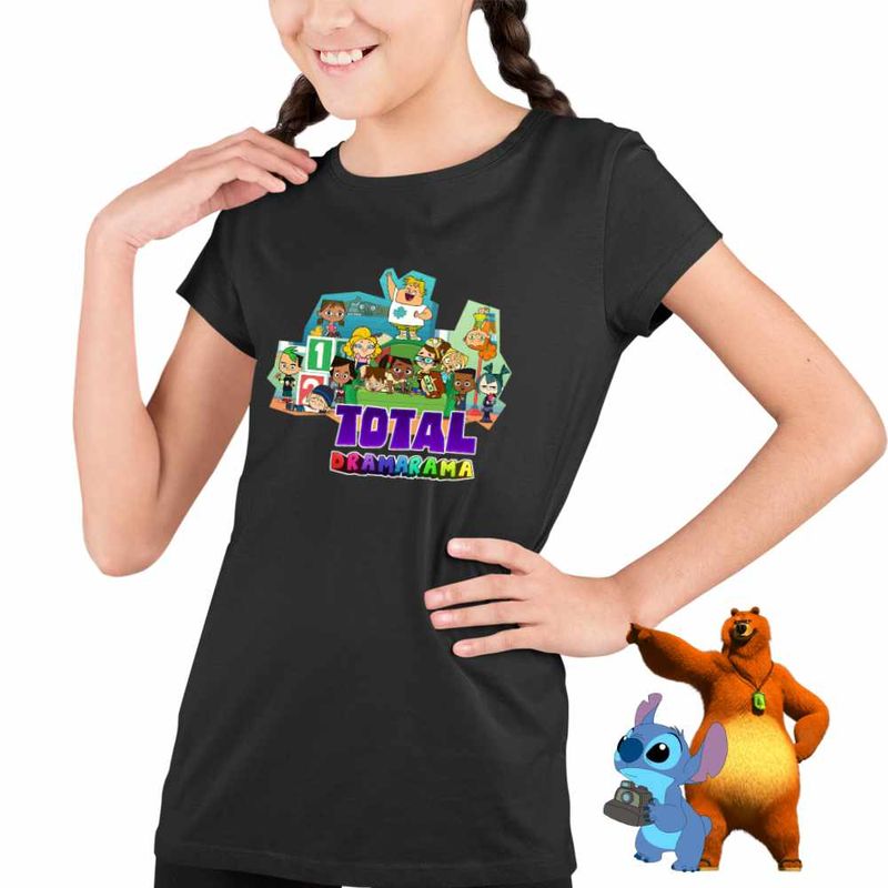 Fashion, accesorii si bijuterii - Copii - Imbracaminte copii - Tricouri copii - Tricou Copii Fete Gradinita Dramei Totale Canapea CoolTrend, negru, marime S Copii - Infinity.ro