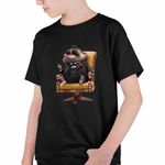 Fashion, accesorii si bijuterii - Copii - Imbracaminte copii - Tricouri copii - Tricou Copii Baieti Zootopia Mr Big Mafia Boss CoolTrend, negru, marime XS Copii - Infinity.ro