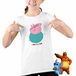 Fashion, accesorii si bijuterii - Copii - Imbracaminte copii - Tricouri copii - Tricou Copii Fete Tata Purcelusa Peppa Pig Pepa CoolTrend, alb, marime L Copii - Infinity.ro