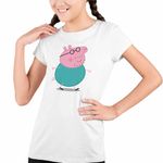 Fashion, accesorii si bijuterii - Copii - Imbracaminte copii - Tricouri copii - Tricou Copii Fete Tata Purcelusa Peppa Pig Pepa CoolTrend, alb, marime L Copii - Infinity.ro
