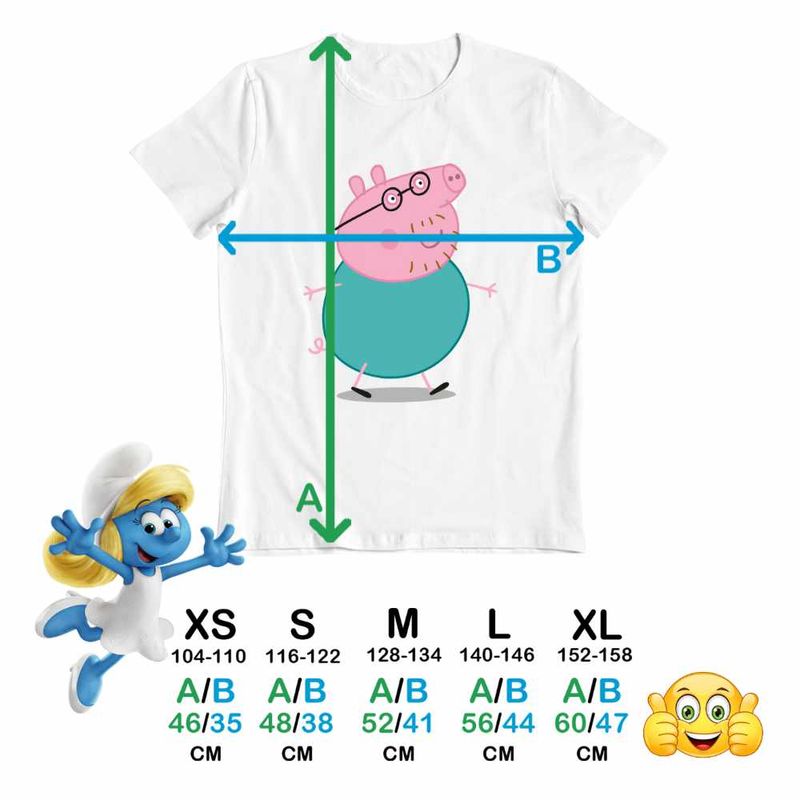 Fashion, accesorii si bijuterii - Copii - Imbracaminte copii - Tricouri copii - Tricou Copii Fete Tata Purcelusa Peppa Pig Pepa CoolTrend, alb, marime L Copii - Infinity.ro
