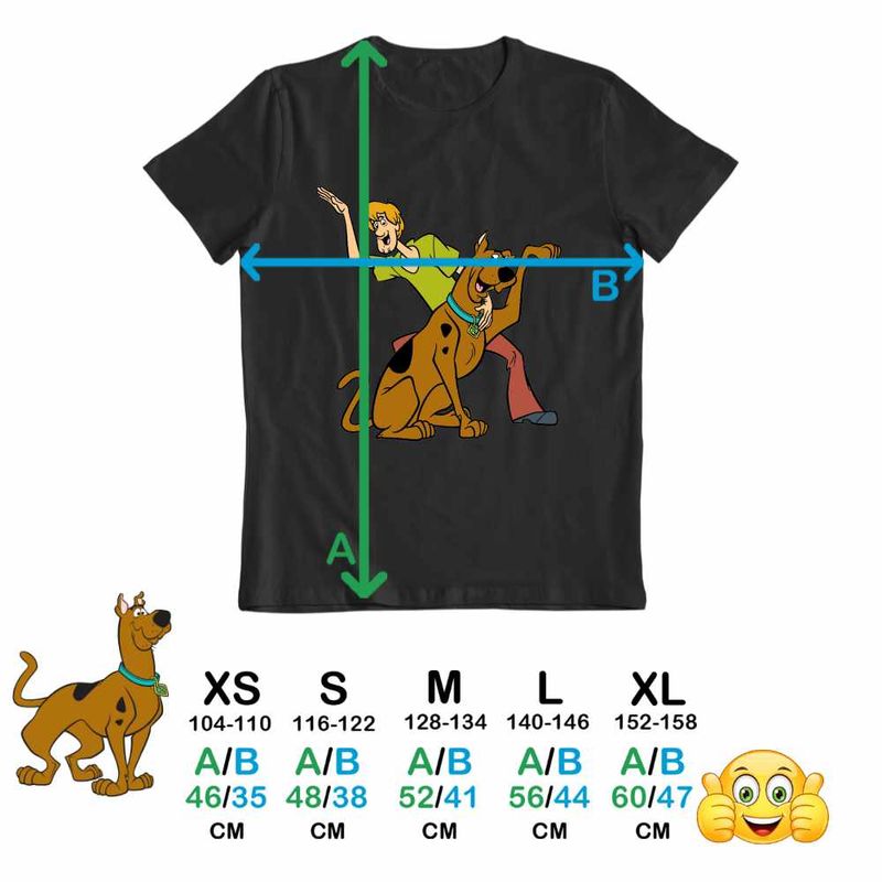 Fashion, accesorii si bijuterii - Copii - Imbracaminte copii - Tricouri copii - Tricou Copii Baieti ScoobyDoo Shaggy Saluta Joaca, negru, marime XS Copii - Infinity.ro