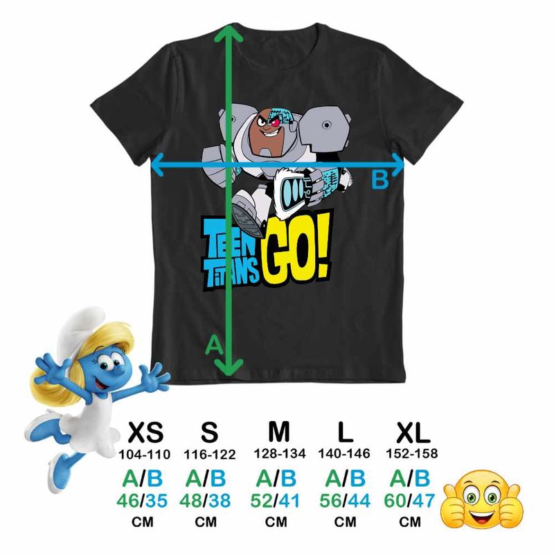 Fashion, accesorii si bijuterii - Copii - Imbracaminte copii - Tricouri copii - Tricou Copii Fete Cyborg Tineri Titani Teen Titans Go CoolTrend, negru, marime S Copii - Infinity.ro
