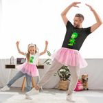Fashion, accesorii si bijuterii - Copii - Imbracaminte copii - Tricouri copii - Tricou Copii Fete Familia Flintstone Gazoo Extraterestru Alien, negru, marime XS Copii - Infinity.ro