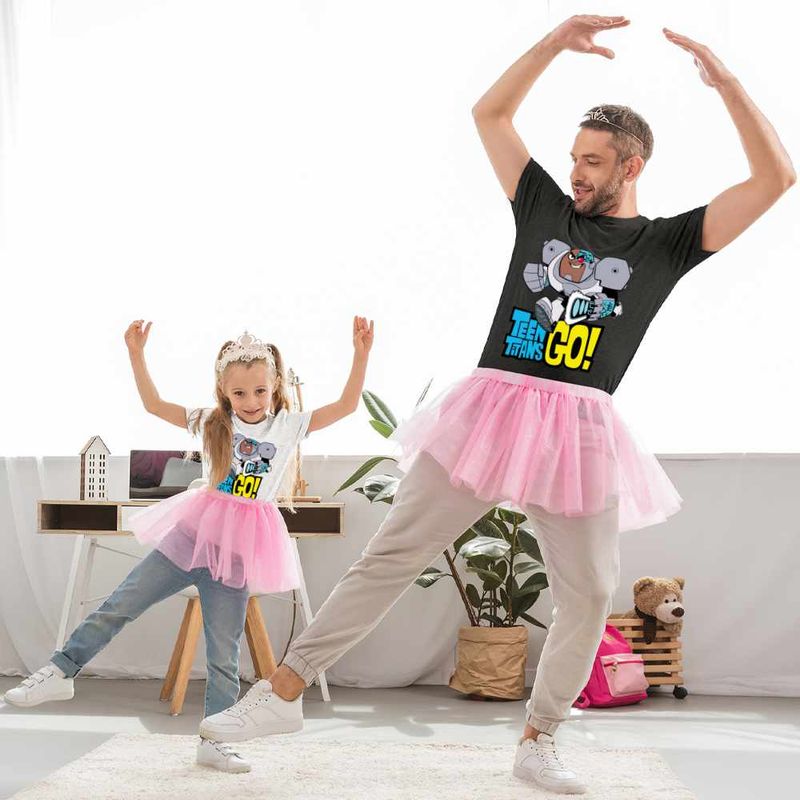Fashion, accesorii si bijuterii - Copii - Imbracaminte copii - Tricouri copii - Tricou Copii Fete Cyborg Tineri Titani Teen Titans Go CoolTrend, negru, marime S Copii - Infinity.ro