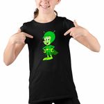 Fashion, accesorii si bijuterii - Copii - Imbracaminte copii - Tricouri copii - Tricou Copii Fete Familia Flintstone Gazoo Extraterestru Alien, negru, marime XS Copii - Infinity.ro