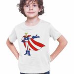 Fashion, accesorii si bijuterii - Copii - Imbracaminte copii - Tricouri copii - Tricou Copii Baieti Dexters Laboratory Major Glory Super Erou, alb, marime XL Copii - Infinity.ro