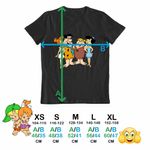 Fashion, accesorii si bijuterii - Copii - Imbracaminte copii - Tricouri copii - Tricou Copii Baieti Familia Flinstone Friends Barney Betty Fred Wilma, negru, marime XS Copii - Infinity.ro