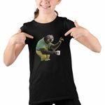 Fashion, accesorii si bijuterii - Copii - Imbracaminte copii - Tricouri copii - Tricou Copii Fete Zootopia Flash Lenes Ghiseu CoolTrend, negru, marime M Copii - Infinity.ro