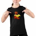 Fashion, accesorii si bijuterii - Copii - Imbracaminte copii - Tricouri copii - Tricou Copii Fete Foghorn Cocos Desene Animate Looney Tunes, negru, marime S Copii - Infinity.ro