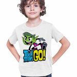 Fashion, accesorii si bijuterii - Copii - Imbracaminte copii - Tricouri copii - Tricou Copii Baieti Beast Haideti Tineri Titani CoolTrend, alb, marime S Copii - Infinity.ro