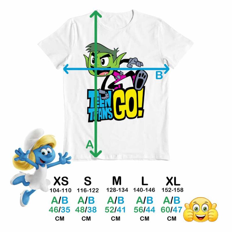 Fashion, accesorii si bijuterii - Copii - Imbracaminte copii - Tricouri copii - Tricou Copii Baieti Beast Haideti Tineri Titani CoolTrend, alb, marime S Copii - Infinity.ro