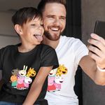 Fashion, accesorii si bijuterii - Copii - Imbracaminte copii - Tricouri copii - Tricou Copii Baieti Purcelusa Peppa Pig Prieteni Pepa CoolTrend, alb, marime XL Copii - Infinity.ro