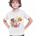 Fashion, accesorii si bijuterii - Copii - Imbracaminte copii - Tricouri copii - Tricou Copii Baieti Purcelusa Peppa Pig Prieteni Pepa CoolTrend, alb, marime XL Copii - Infinity.ro