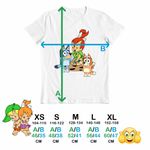 Fashion, accesorii si bijuterii - Copii - Imbracaminte copii - Tricouri copii - Tricou Copii Baieti Familia Flintstone Pebbles Bluey Blue Bingo, alb, marime S Copii - Infinity.ro