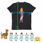 Fashion, accesorii si bijuterii - Copii - Imbracaminte copii - Tricouri copii - Tricou Copii Fete Scooby Doo Daphne Blake, negru, marime S Copii - Infinity.ro