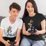 Fashion, accesorii si bijuterii - Copii - Imbracaminte copii - Tricouri copii - Tricou Copii Baieti Coiotul Strutul Desene Animate, negru, marime XS Copii - Infinity.ro