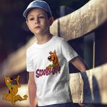 Fashion, accesorii si bijuterii - Copii - Imbracaminte copii - Tricouri copii - Tricou Copii Baieti Scooby Doo Logo Where are you, alb, marime S Copii - Infinity.ro