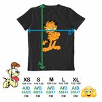Fashion, accesorii si bijuterii - Copii - Imbracaminte copii - Tricouri copii - Tricou Copii Fete Garfield Motanul Lenes, negru, marime XS Copii - Infinity.ro