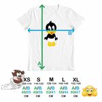 Fashion, accesorii si bijuterii - Copii - Imbracaminte copii - Tricouri copii - Tricou Copii Fete Daffy Duck Bebelus Ratusca, alb, marime XS Copii - Infinity.ro
