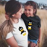 Fashion, accesorii si bijuterii - Copii - Imbracaminte copii - Tricouri copii - Tricou Copii Fete Daffy Duck Bebelus Ratusca, alb, marime XS Copii - Infinity.ro