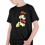 Fashion, accesorii si bijuterii - Copii - Imbracaminte copii - Tricouri copii - Tricou Copii Baieti Garfield Odie Catel, negru, marime L Copii - Infinity.ro