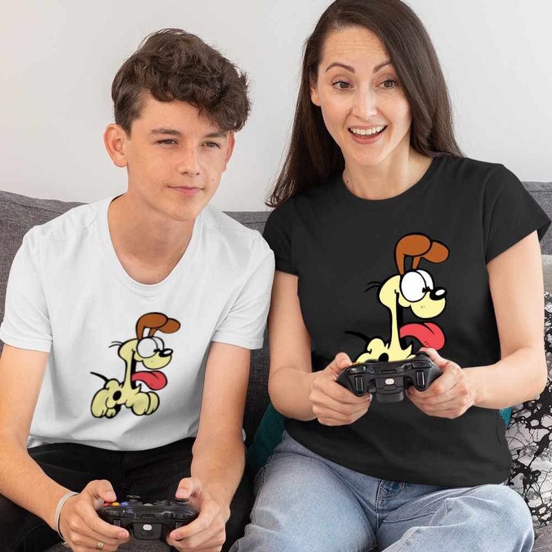 Fashion, accesorii si bijuterii - Copii - Imbracaminte copii - Tricouri copii - Tricou Copii Baieti Garfield Odie Catel, negru, marime L Copii - Infinity.ro