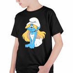 Fashion, accesorii si bijuterii - Copii - Imbracaminte copii - Tricouri copii - Tricou Copii Baieti Strumfita Dans Strumfii Strumpfita CoolTrend, negru, marime L Copii - Infinity.ro