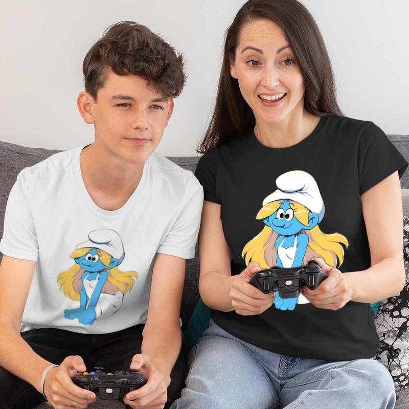 Fashion, accesorii si bijuterii - Copii - Imbracaminte copii - Tricouri copii - Tricou Copii Baieti Strumfita Dans Strumfii Strumpfita CoolTrend, negru, marime L Copii - Infinity.ro