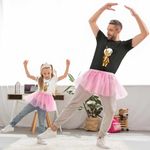Fashion, accesorii si bijuterii - Copii - Imbracaminte copii - Tricouri copii - Tricou Copii Fete Familia Flintstone Bamm Bamm Bebelus, negru, marime L Copii - Infinity.ro