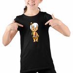 Fashion, accesorii si bijuterii - Copii - Imbracaminte copii - Tricouri copii - Tricou Copii Fete Familia Flintstone Bamm Bamm Bebelus, negru, marime L Copii - Infinity.ro