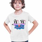 Fashion, accesorii si bijuterii - Copii - Imbracaminte copii - Tricouri copii - Tricou Copii Baieti Zebrele Gemeni Zuza Zaza Peppa Pig CoolTrend, alb, marime S Copii - Infinity.ro