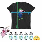 Fashion, accesorii si bijuterii - Copii - Imbracaminte copii - Tricouri copii - Tricou Copii Fete Curaj Cainele Fricos Desene Scafandru, negru, marime L Copii - Infinity.ro