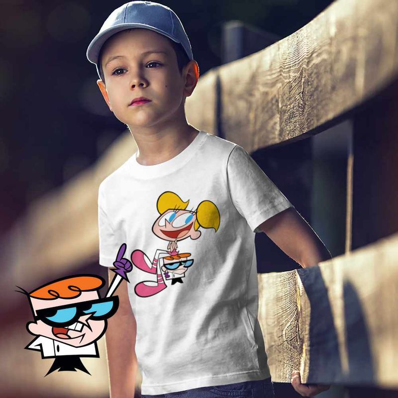Fashion, accesorii si bijuterii - Copii - Imbracaminte copii - Tricouri copii - Tricou Copii Baieti DeeDee Dexter Laboratory Dee Dee, alb, marime L Copii - Infinity.ro