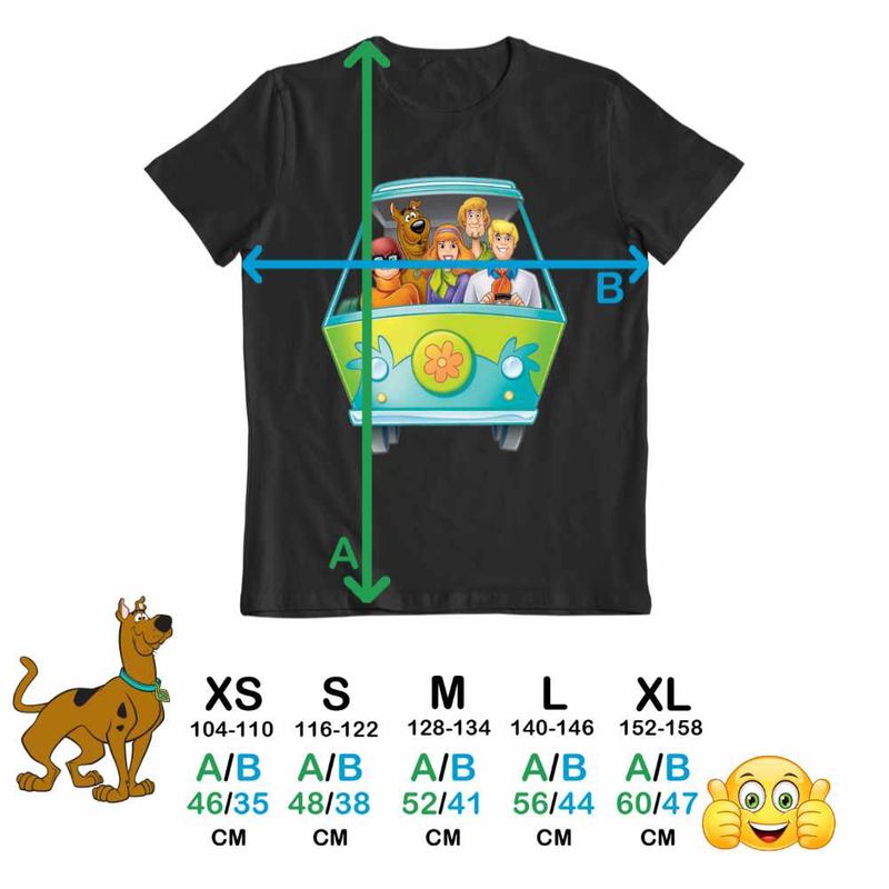 Fashion, accesorii si bijuterii - Copii - Imbracaminte copii - Tricouri copii - Tricou Copii Baieti Scooby-Doo Camioneta Mystery, negru, marime XS Copii - Infinity.ro